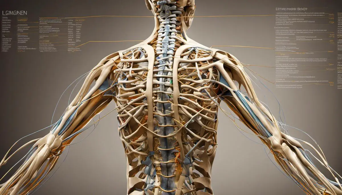 An image depicting the different ligaments in the body, highlighting their locations and connections.